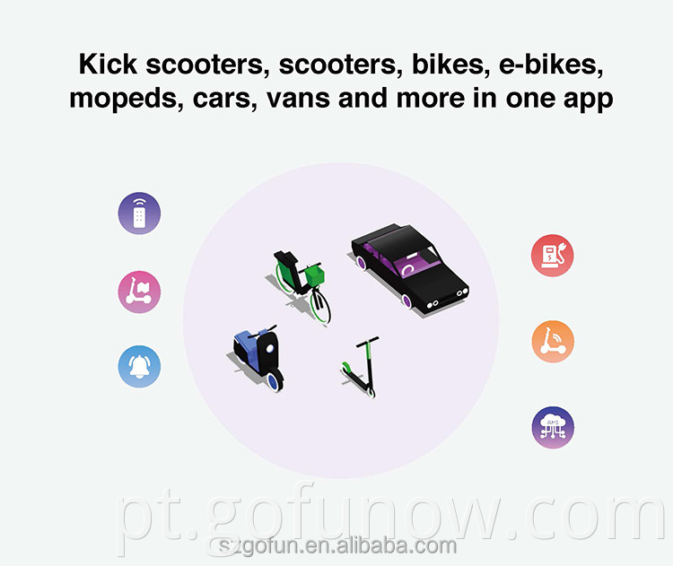 Compartilhando Scooter Electric Scooter Backend Suspension App 15ah Scooter de Kick Shared Kick Scooter elétrico